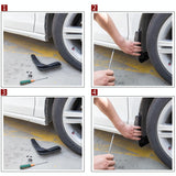 4 Pcs Car Auto Semi-Rigid Pvc Splash Flaps Fender Guard For Honda City - Extra Image