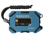 Rfid Metal Card Holder With Bottle Opener Blue