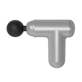 Silver Mini Vibrating Fascia Massage Gun - Front View