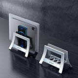 Versatile Tablet and Phone Storage Stand - Front View
