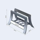 Versatile Tablet and Phone Storage Stand - Top-Down View