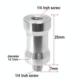 10-Pack 1 / 4 Screw Adapter - Female To Male - Side View