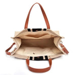 Large Canvas Crossbody Bag For Women Black - Zipper Model Navy