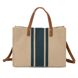 Large Canvas Crossbody Bag For Women Black - Zipper Model Navy