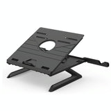 Foldable Notebook Stand for Monitor - Multifunctional Rack - Side View