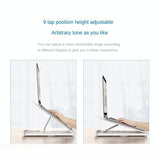 Foldable Notebook Stand for Monitor - Multifunctional Rack - Rear View