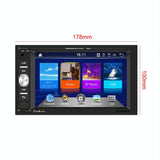 6.2 Inch Dual Spindle Hd Car Mp5 Player + 8 Light Camera - Top-Down View