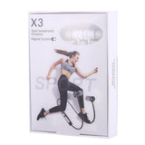 2-in-1 Wireless Bluetooth Earphones - Connect 2 Devices - Rear View
