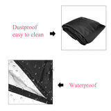 Protective Cover for Lawn Mower - 182x111x116cm - Uv & Fallen Leaves Resistant - Rear View