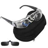 Adjustable Focus Fishing Telescope with Presbyopia & Gray Clip - Front View