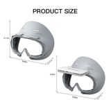 Comfortable Ice Silk Vr Face Cushion for Pico 4 Hibloks - 1Pc Ice Silk - Top-Down View