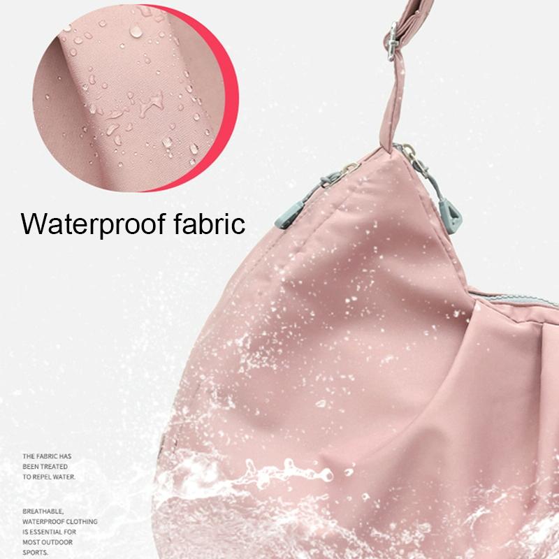 Swim Bag with Shoe Compartment - Beige Dry / Wet Separation - Blue