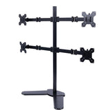 Multi-screen Desktop Monitor Stand Base - Lifts and Organizes - Side View