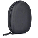 Round Zippered Headphone Storage Bag - Portable and Compact - Side View