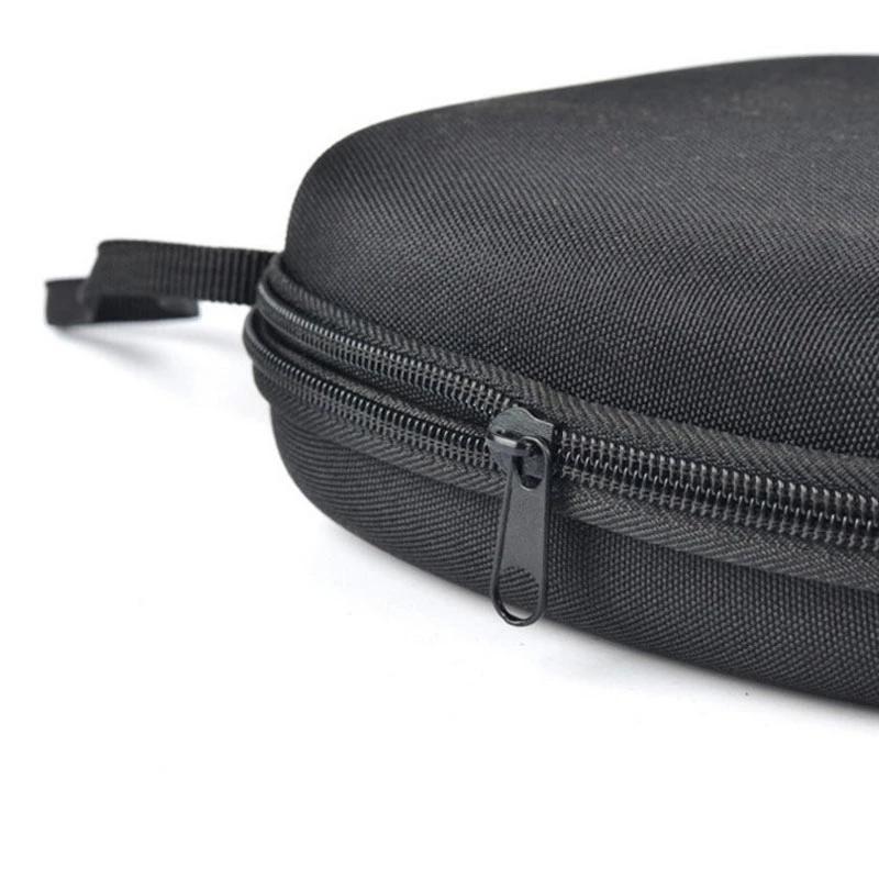 Round Zippered Headphone Storage Bag - Portable and Compact