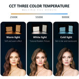 Rechargeable Clip Fill Light - 60 Leds 3 Light Modes Front & Back Clip a Type Blue - A Type White