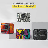 Carbon Fiber Style Body Sticker for Insta360 Go 3 Action Camera - Carbon Fiber - Side View
