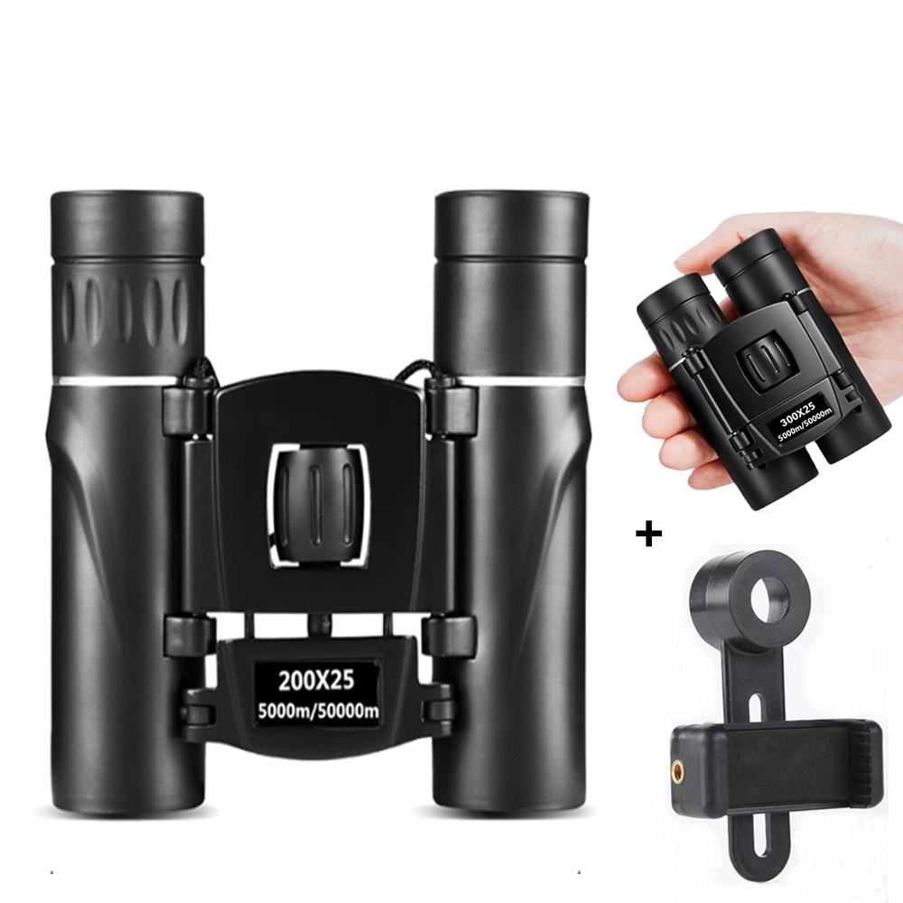 Foldable Hunting Binoculars for Outdoor Adventures - 500 X 25 With Phone Clip
