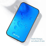 Rfid Blocking Metal Card Holder Automatic Shift Anti Theft Waterproof Black - Rear View