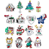 925 Sterling Silver Christmas Diy Bead Accessories - Side View