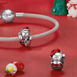925 Sterling Silver Christmas Diy Bead Accessories - Top-Down View