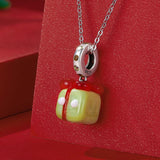 925 Sterling Silver Christmas Diy Bead Accessories - 45-Degree Angle