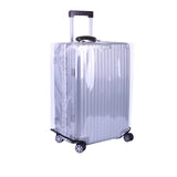 Waterproof Pvc Trolley Suitcase Cover - 24 Inch Rimless Transparent Dustproof - Front View