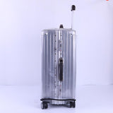 Waterproof Pvc Trolley Suitcase Cover - 24 Inch Rimless Transparent Dustproof - Top-Down View