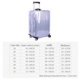 Waterproof Pvc Trolley Suitcase Cover - 24 Inch Rimless Transparent Dustproof - 45-Degree Angle