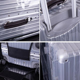Waterproof Pvc Trolley Suitcase Cover - 24 Inch Rimless Transparent Dustproof - Close-Up Angle