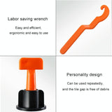 50-pack Tile Leveling Clips for Perfect Paving Alignment - Top-Down View