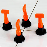 50-pack Tile Leveling Clips for Perfect Paving Alignment - Close-Up Angle