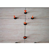 50-pack Tile Leveling Clips for Perfect Paving Alignment - Low Angle