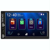 7 Inch Car Hd Mp5 Player W / Carplay Bluetooth Fm U Disk Remote - Standard + 8Led Camera - Front View