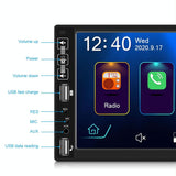 7 Inch Car Hd Mp5 Player W / Carplay Bluetooth Fm U Disk Remote - Standard + 8Led Camera - Rear View