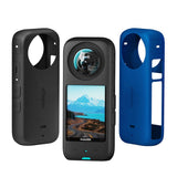 Amagisn Silicone Protective Cover for Insta360 X3 Body - Body Case (Black) - Side View