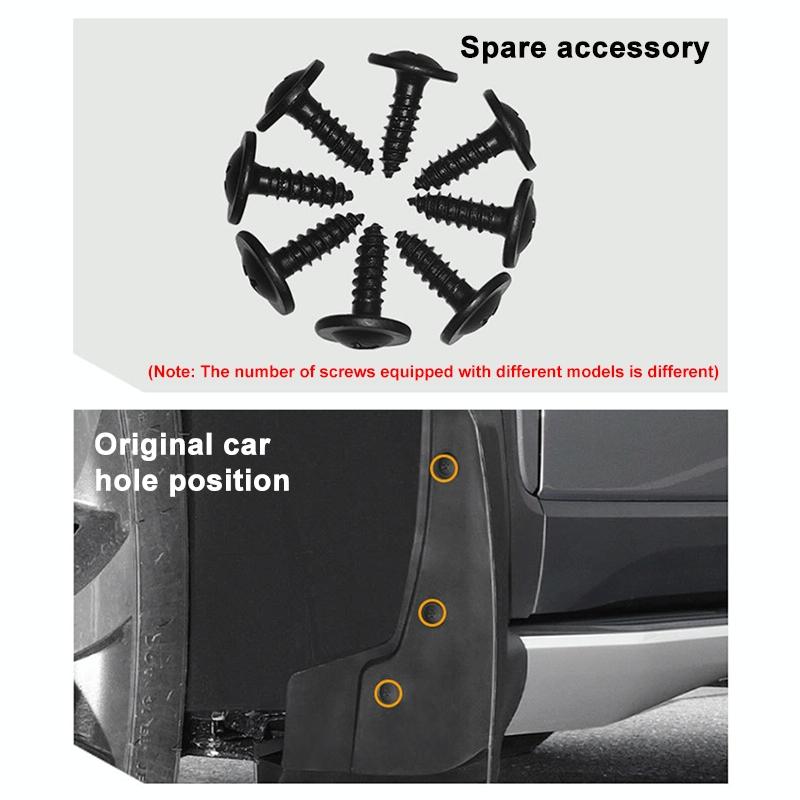 For Bmw X6 G06 Sports 2020-2023 4Pcs / Set Car Auto Soft Plastic Splash Flaps Fender Guard