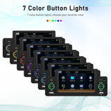 5 Inch Car Mp5 Inch Player With Bluetooth & Microphone - Standard + 12 Lights Camera - Extra Image