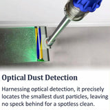 Green Light Dust Display Vacuum Brush Head - For Dyson V10 Slim V12 Slim - 45-Degree Angle