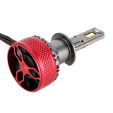 1 Pair H1 Dc12V 65W 6000K 6500Lm Led Car Headlights - Top-Down View