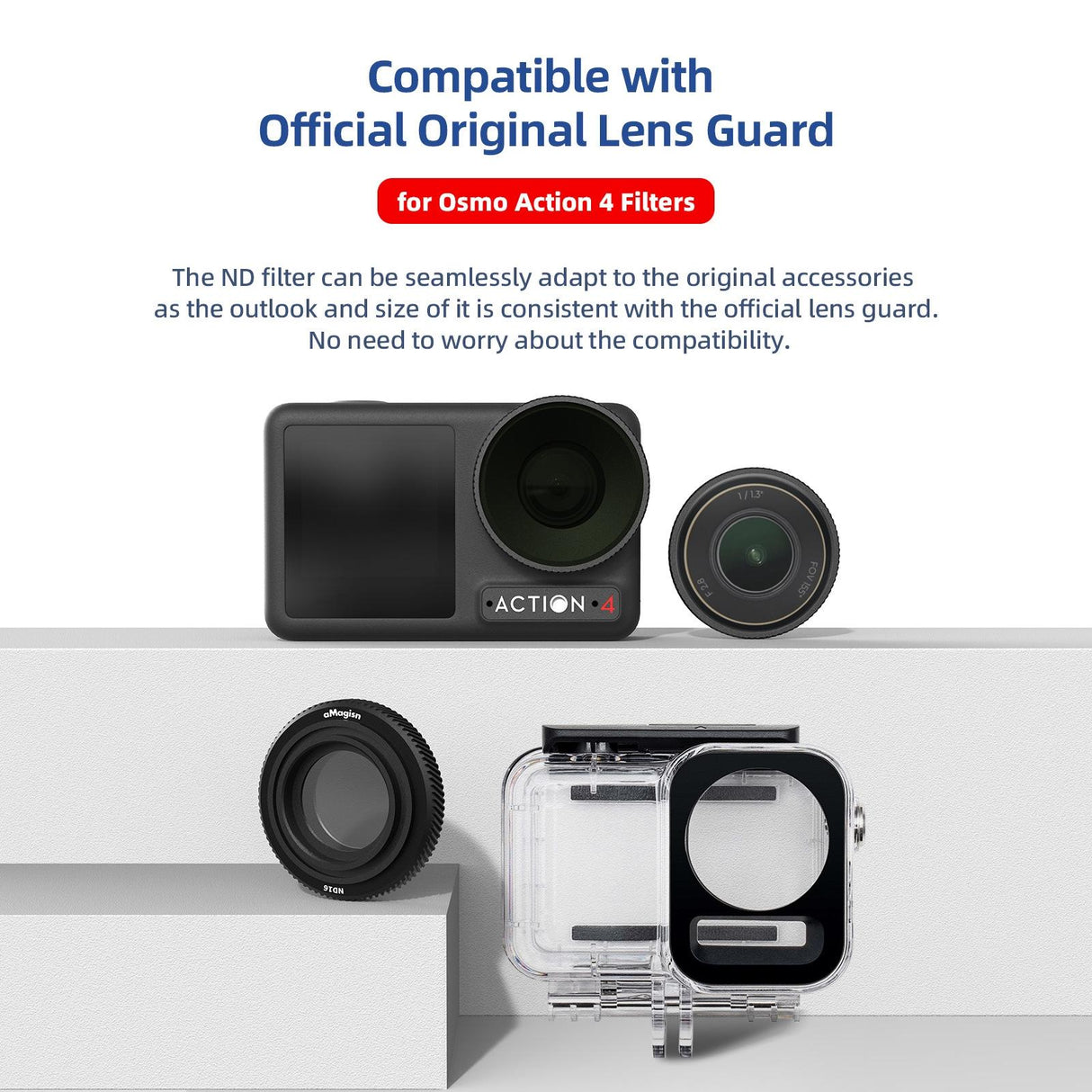 Waterproof Filter for Dji Action 4 Sports Camera - Cpl - Nd8+Nd16+Nd32+Nd64