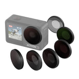 Waterproof Filter for Dji Action 4 Sports Camera - Cpl - Nd8+Nd16+Nd32+Nd64 - Low Angle