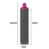 Enhanced Curling Nozzle for Dyson Airwrap Hair Dryer - Rose Red - Top-Down View