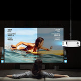 Smart Mini Led Projector - 80 Ansi Lumens 1280X720P - Rear View