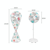 Waterproof Dustproof Fan Cover - Little Dinosaur Design - Side View