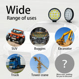10.5W White Light Round - Shaped Waterproof Car Boat Marine Work Lights Spotlight Led Bulbs Dc 9 - 30V - 45-Degree Angle