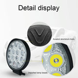 10.5W White Light Round - Shaped Waterproof Car Boat Marine Work Lights Spotlight Led Bulbs Dc 9 - 30V - Low Angle