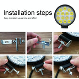10.5W White Light Round - Shaped Waterproof Car Boat Marine Work Lights Spotlight Led Bulbs Dc 9 - 30V - Extra Image