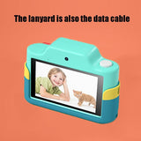 32gb Mini Children's Cartoon Camera Toy with Touch Screen and Dual-lens - Top-Down View