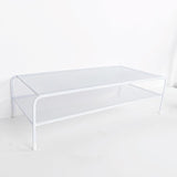 Desk Organizer Bracket for Elevated Computer Monitor - Wrought Iron - Double Layer - Extra Image
